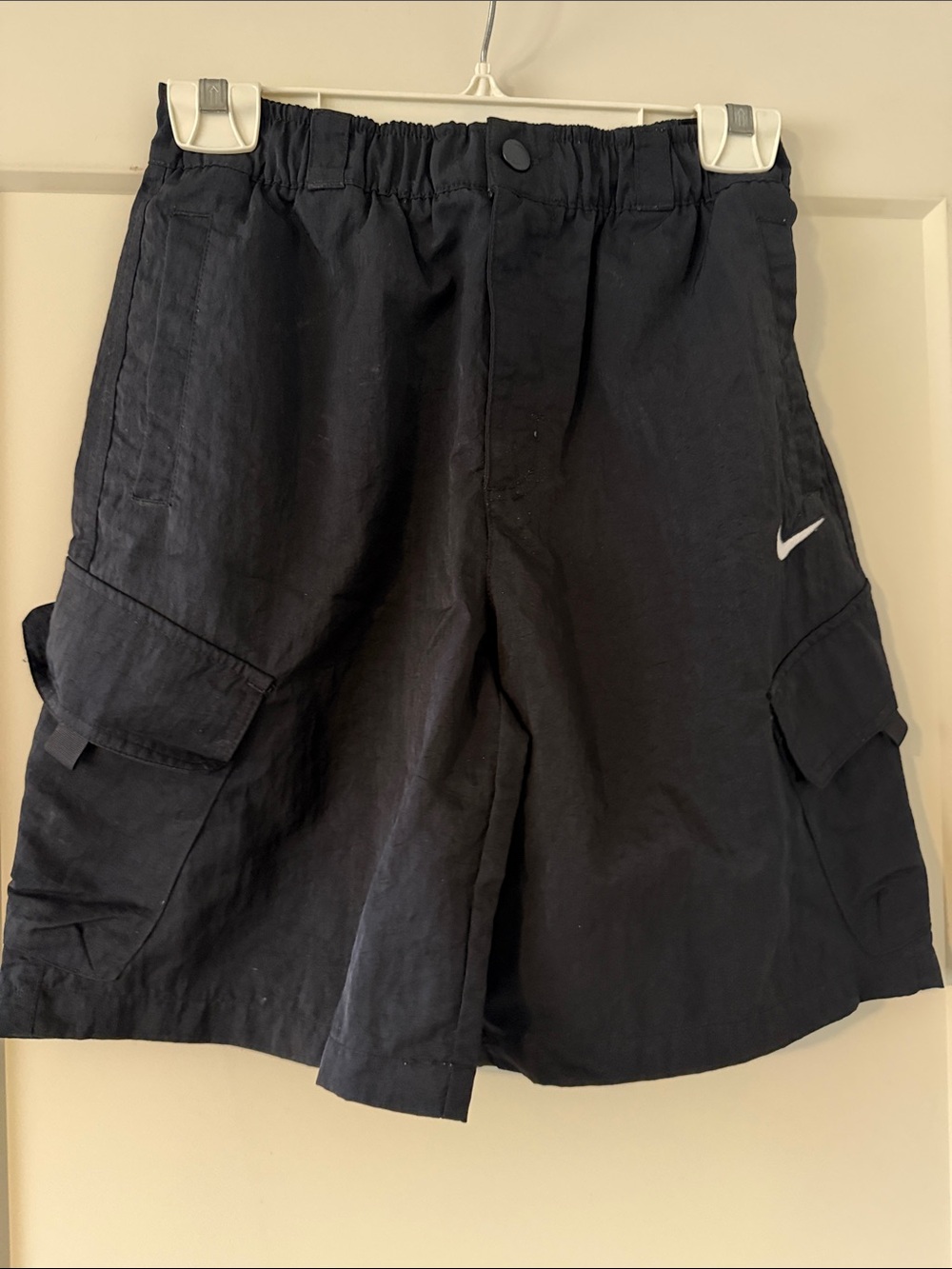 Nike Men’s Black Cargo Shorts with Swoosh